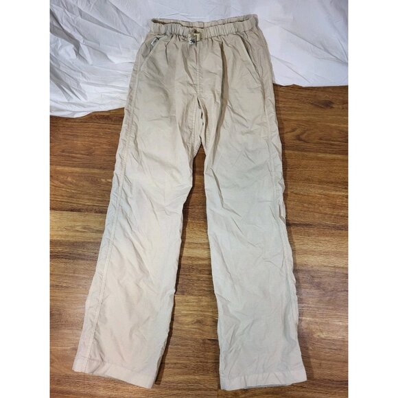 Gramicci Hiking Climbing Beige Nylon Pants Belted Lightweight Women's Size Small - Picture 1 of 5